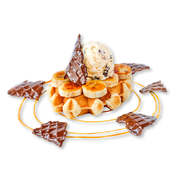Banana Caramel Waffle